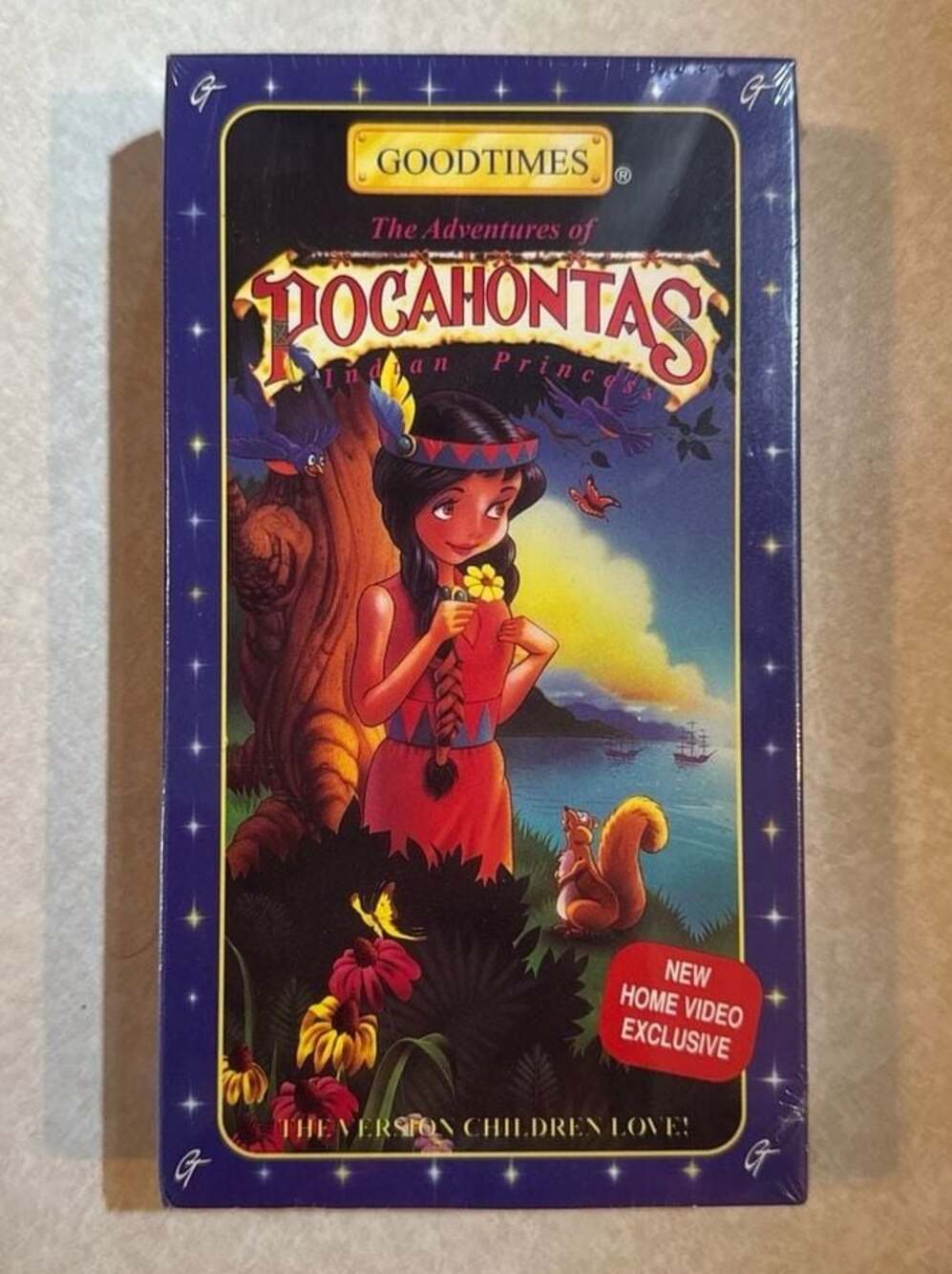 The Adventures of Pocahontas Indian Princess GoodTimes VHS New Sealed